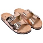 Sandale mule femme premium - chaussure d't qualit et confort - r936 bronze - 41