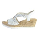 Sandales rieker pavone - blanc - 41