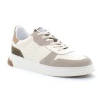 Schmoove - basket en cuir pour homme order sneaker - beige - 44