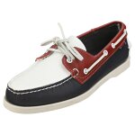 Sebago portland spinnaker homme chaussures bateau marine rouge blanc - 42