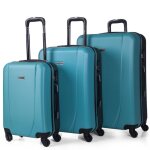 Set de 3 valises de voyage rigides 4 roues trolley abs. résistantes et légères. poignée 2 anses et cadenas. ... Set de 3 valises de voyage rigides 4 roues trolley abs. résistantes et légères. poignée 2 anses et cadenas. ...