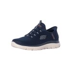 Skechers baskets haut de gamme vegan slip - ins summits, bleu - 39 1 / 2