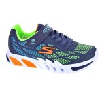 Skechers flex glow baskets garon bleu - 27