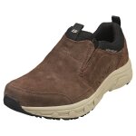 Skechers oak canyon homme chaussures sans lacets marron noir - 41