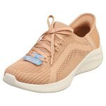 Skechers slip - ins ultra flex 3. 0 vegan - baskets femme en textile, brun - 41
