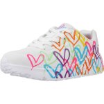 Skechers uno lite colour blanc - 27
