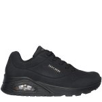 Skechers uno stand on air chaussures de sport baskets basses respirant femmes - noir - 37