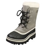 Bottes sorel caribou waterproof femme - cuir et synthtique, gris cendr - 39