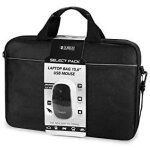 Subblim mallette pour ordinateur portable avec souris usb, 15, 6 pouces, avec sangle de chariot, poche ...