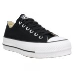 Tennis compenses converse chuck taylor all star lift pour femme - noir - 35