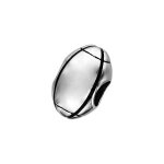 Thabora charms acier ballon de rugby Thabora charms acier ballon de rugby