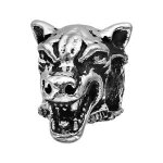 Thabora charms acier tête de loup patiné Thabora charms acier tête de loup patiné
