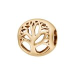 Thabora charms coulissant plaqué or boule ajouré motif arbre de vie Thabora charms coulissant plaqué or boule ajouré motif arbre de vie