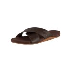 Timberland sandales en cuir seaton bay strap, marron - 41 1 / 2