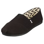 Toms alpargata recycled femme chaussures sans lacets noir - 41