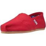 Toms classic femme chaussures sans lacets rouge - 39