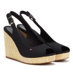 Tommy hilfiger elena sling sandales noires pour femmes - 41