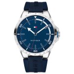 Tommy hilfiger montre bleu analogique hommes riverside 1791542