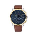 Tommy hilfiger montre marron multi - cadrans hommes decker 1791561