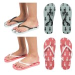 Tongs femme motifs lot de 2