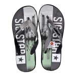 Tong homme mode - chaussure de plage piscine - su5324 star gris - 45