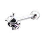Les trsors de lily [f8790] - piercing langue 'tte de mort