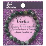 Les trsors de lily [q6926] - bracelet crateur 'minralia' jade africaine - 8 mm