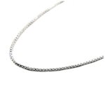 Les trsors de lily [q8204] - chane cheville argent 'vnitienne' argent - 25 cm 1 mm