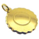 Les trsors de lily [d9537] - mdaille plaqu or 'innocence' vierge