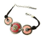 Les trsors de lily [d9661] - bracelet crateur 'byzance' rose