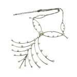 Les trsors de lily [d9991] - collier crateur 'rose' blanc