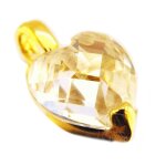 Les trsors de lily [e9730] - pendentif plaqu or 'coeur pur' blanc
