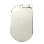 Les trsors de lily [m1830] - pendentif 'plaque amricaine' acier