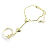 Les trsors de lily [m5645] - bracelet bague 'love' dor