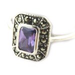 Les trsors de lily [m7159] - bague argent 'sissi' amthyste