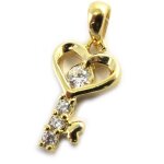 Les trsors de lily [m8760] - pendentif  cl desse  plaqu or