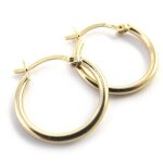 Les trsors de lily [m8980] - croles plaqu or  chorgraphie  (2 cm 2 mm)