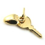 Les trsors de lily [n1244] - pendentif plaqu or  love  cl