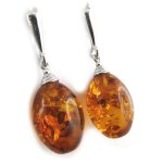 Les trsors de lily [n1981] - boucles argent  inspiration  ambre (rhodi)