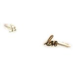 Les trsors de lily [n3348] - bracelet plaqu or ouvert 'in love' dor
