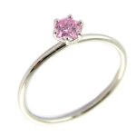 Les tr�sors de lily [n6926] - bague argent &unique& rose rhodi� - 4 mm