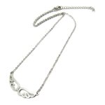 Les trsors de lily [p4344] - collier acier  les ailes d&ange  argent - 45 c. . .