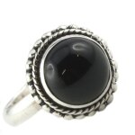 Les trsors de lily [p7144] - bague argent &heaven& onyx - 13 mm
