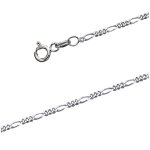 Les trsors de lily [q8211] - chane cheville argent 'figaro 3' argent - 23 cm 1. 5 mm