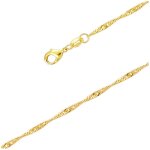 Les trsors de lily [q8215] - chane cheville 'singapour' dor - 23 cm 2 mm