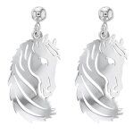 Les trsors de lily [q9337] - boucles d'oreilles artisanales argent 'jungle' argent (rhodi) - 25x15 ...