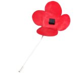 Les trsors de lily [r1248] - broche fibule artisanale 'aluminirock' rouge - 14 cm, 70x70 mm