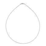 Les trsors de lily [r1924] - collier argent 'maille mega' argent (rhodi) - 42 cm 1 mm