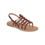 Les tropeziennes - sandales spartiates pour femme hikano - marron - 36