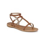 Les tropeziennes - sandales pour femme bride cheville en cuir hilan - marron - 41